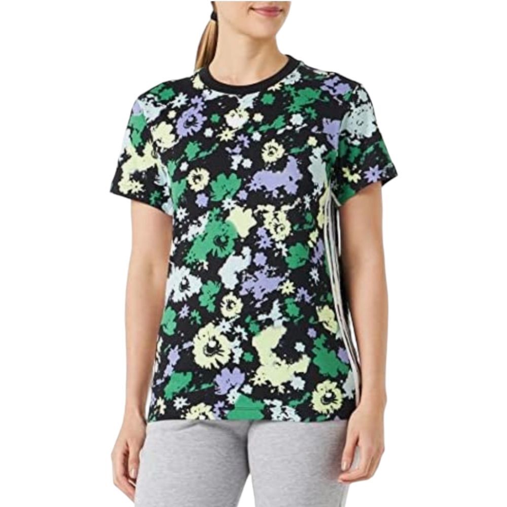 Adidas Originals Women's Cotton Floral-Print T-Shirt XS